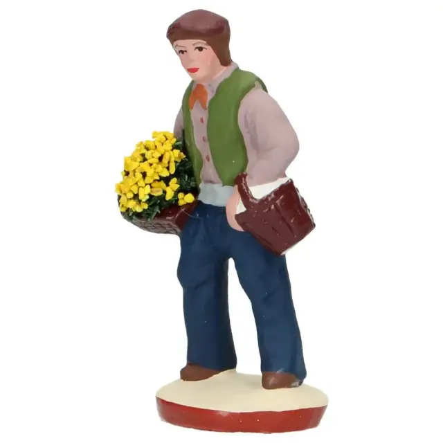 Santon Gateau 7 Cm Homme au mimosa