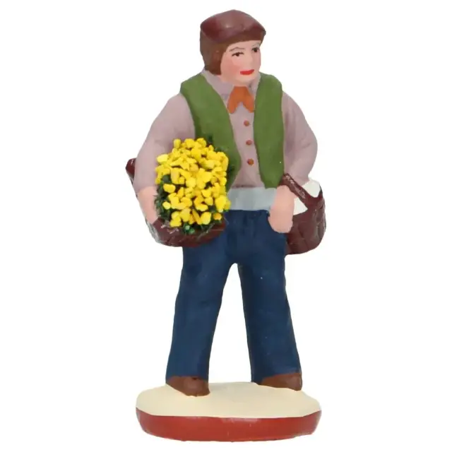 Santon Gateau 7 Cm Homme au mimosa
