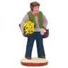 Santon Gateau 7 Cm Homme au mimosa