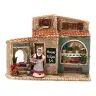 Santon Gateau 7 Cm Femme au panier de fleurs