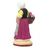 Santon Gateau 7 Cm Femme au panier de fleurs