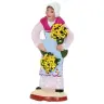 Santon Gateau 7 Cm Femme au mimosa