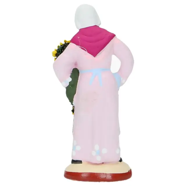 Santon Gateau 7 Cm Femme au mimosa
