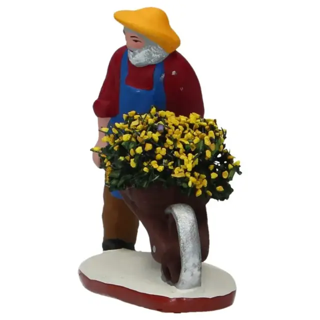 Santon Gateau 7 Cm Jardinier A La Brouette