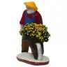 Santon Gateau 7 Cm Jardinier A La Brouette