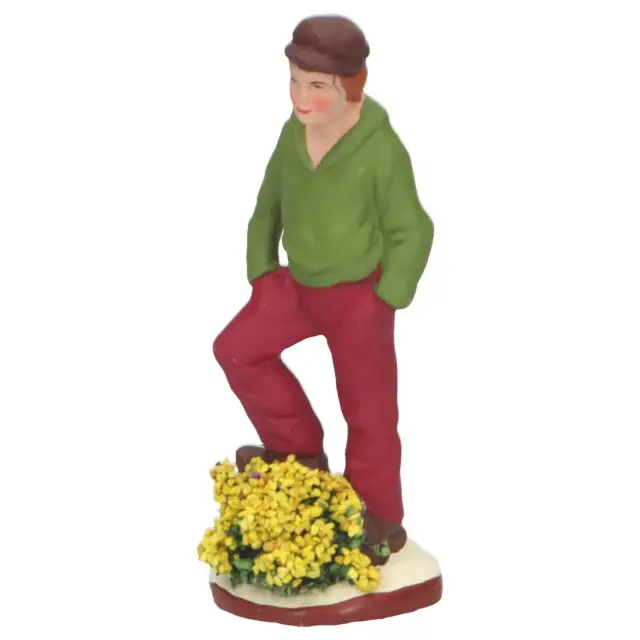 Santon Gateau 7 Cm Hommes Aux Fleurs