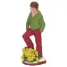 Santon Gateau 7 Cm Hommes Aux Fleurs