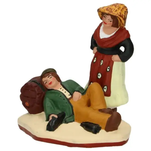 Santon Gateau 7 Cm Couple De Vignerons