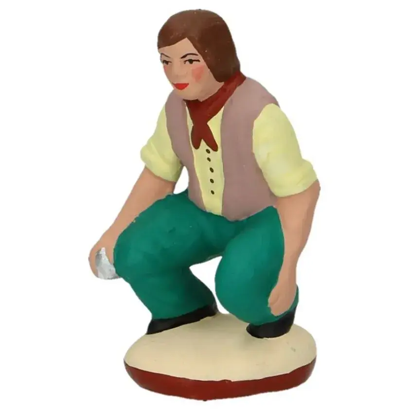 Santon Gateau 7 Cm Petanquespeler/Gehurkt