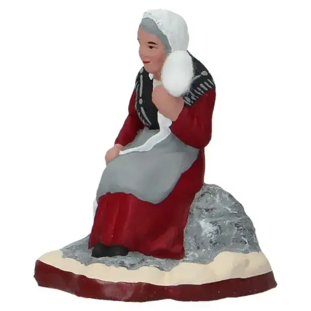 Santon Gateau 7 Cm Zittende vrouw