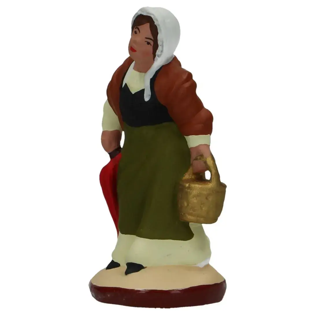 Santon Gateau Vrouw Met Kacheltje