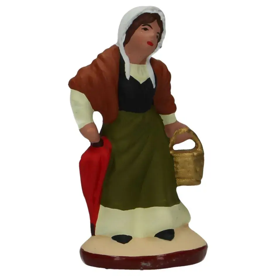 Santon Gateau Vrouw Met Kacheltje