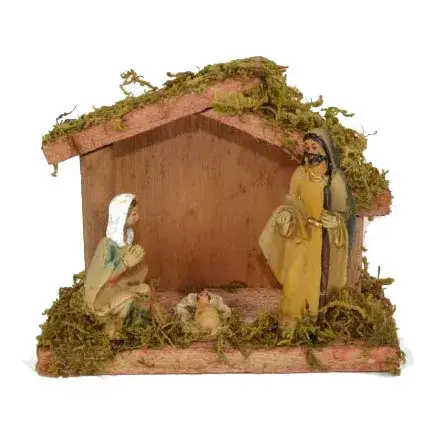Kerststal en figuren van 7 cm