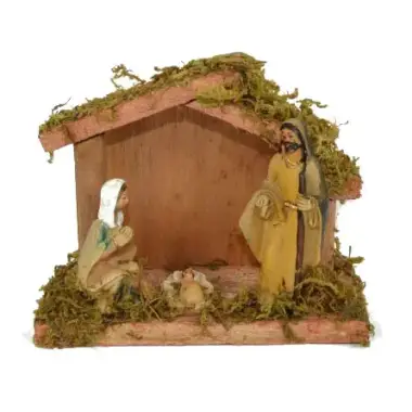 Kerststal en figuren van 7 cm