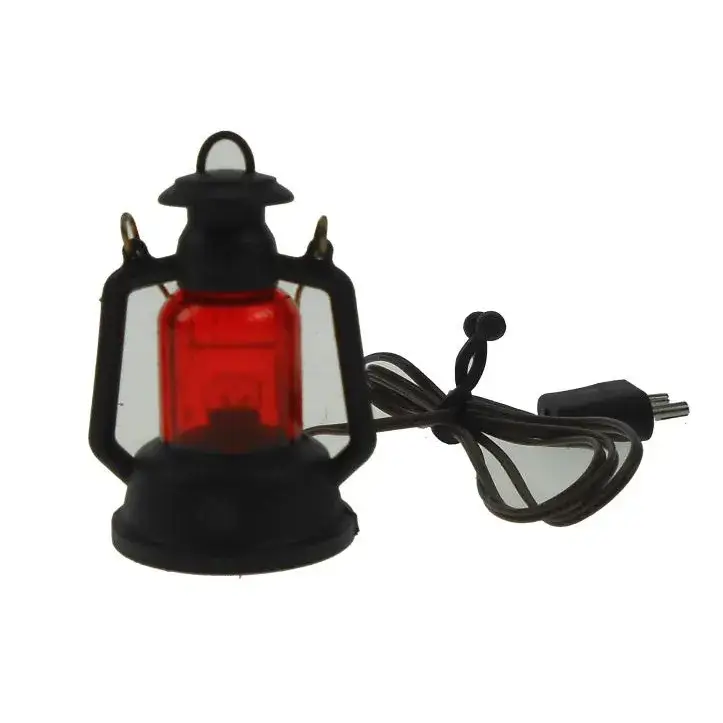 Lantaren rood 2.5 x 2.5 x H 4 cm