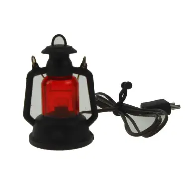 Lantaren rood 2.5 x 2.5 x H 4 cm