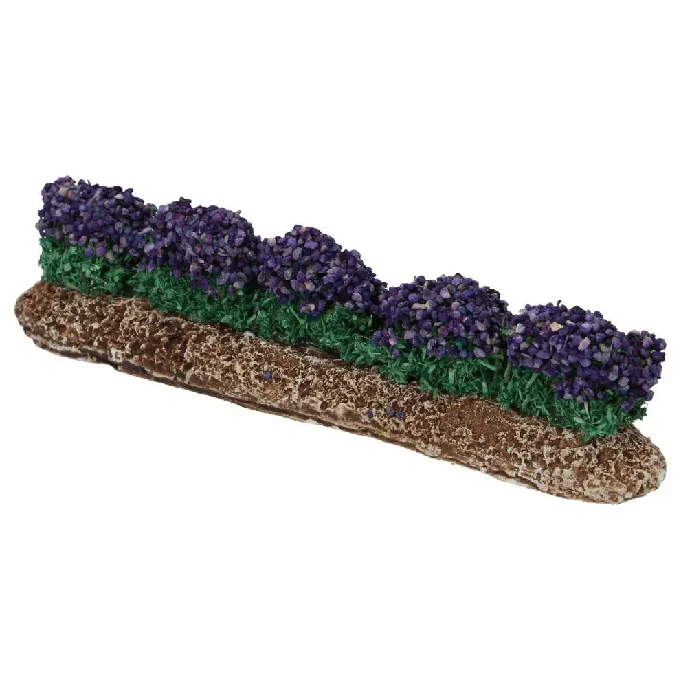 Décor pour santons de Provence Rangée de 5 lavandes L 13 cm