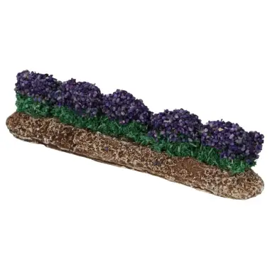 Décor pour santons de Provence Rangée de 5 lavandes L 13 cm