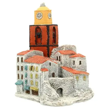 Décor pour santons de Provence - Paysage de Saint-Tropez - 14 x 11 x H 16 cm