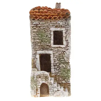 Décor pour santons de provence - Maison Haute - 7 x 11 x H 18 cm