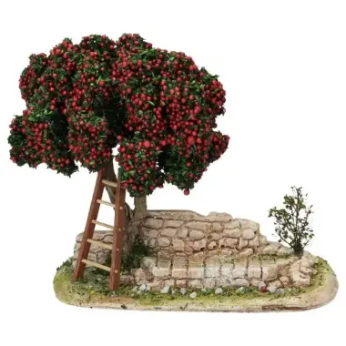 Décor pour santons de Provence Jardin avec arbre