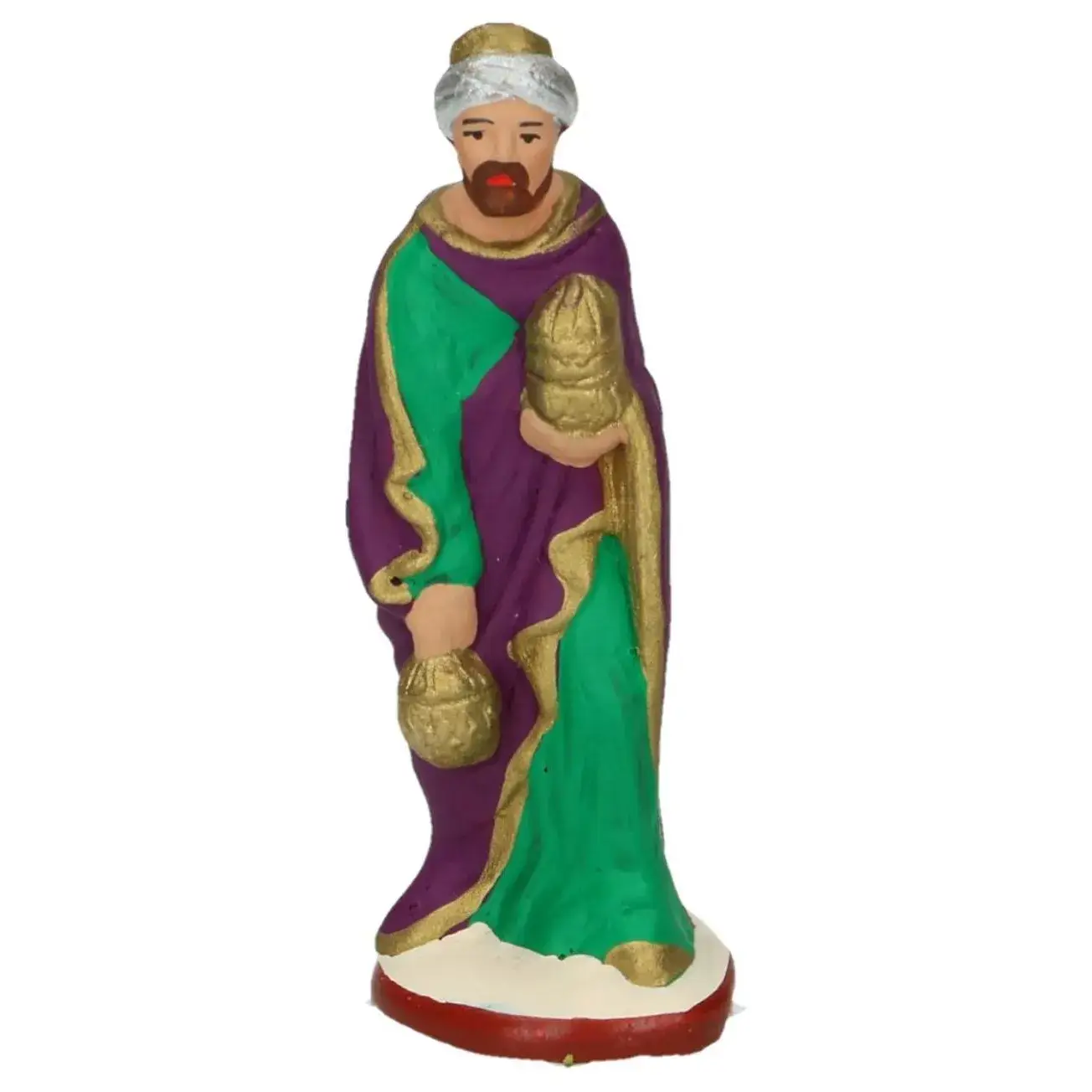 Santon Gateau 7 Cm Koning/Paars