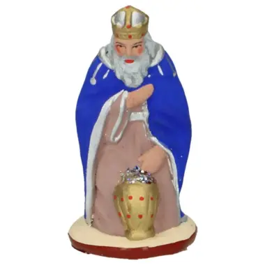 Santon Gateau 7 Cm Koning/Blauw