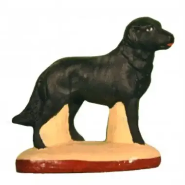 Santon Gateau 7 Cm Zwarte Hond