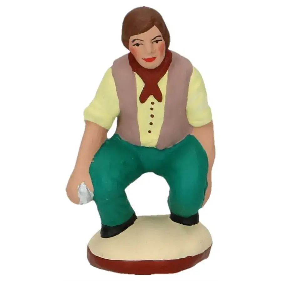 Santon Gateau 7 Cm Petanquespeler/Gehurkt