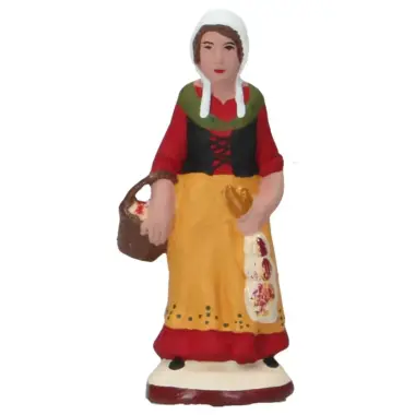 Santon Gateau 7 Cm Vrouw met knoklook