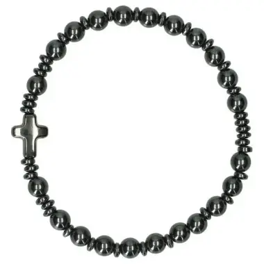 Bracelet sur élastique hématite
