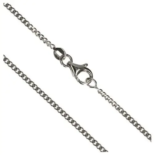 Chain gourmette 60cm Silver Rhodium