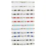 Armband op koord assort kleuren met kruis strass