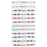 Armband op koord assort kleuren met kruis strass