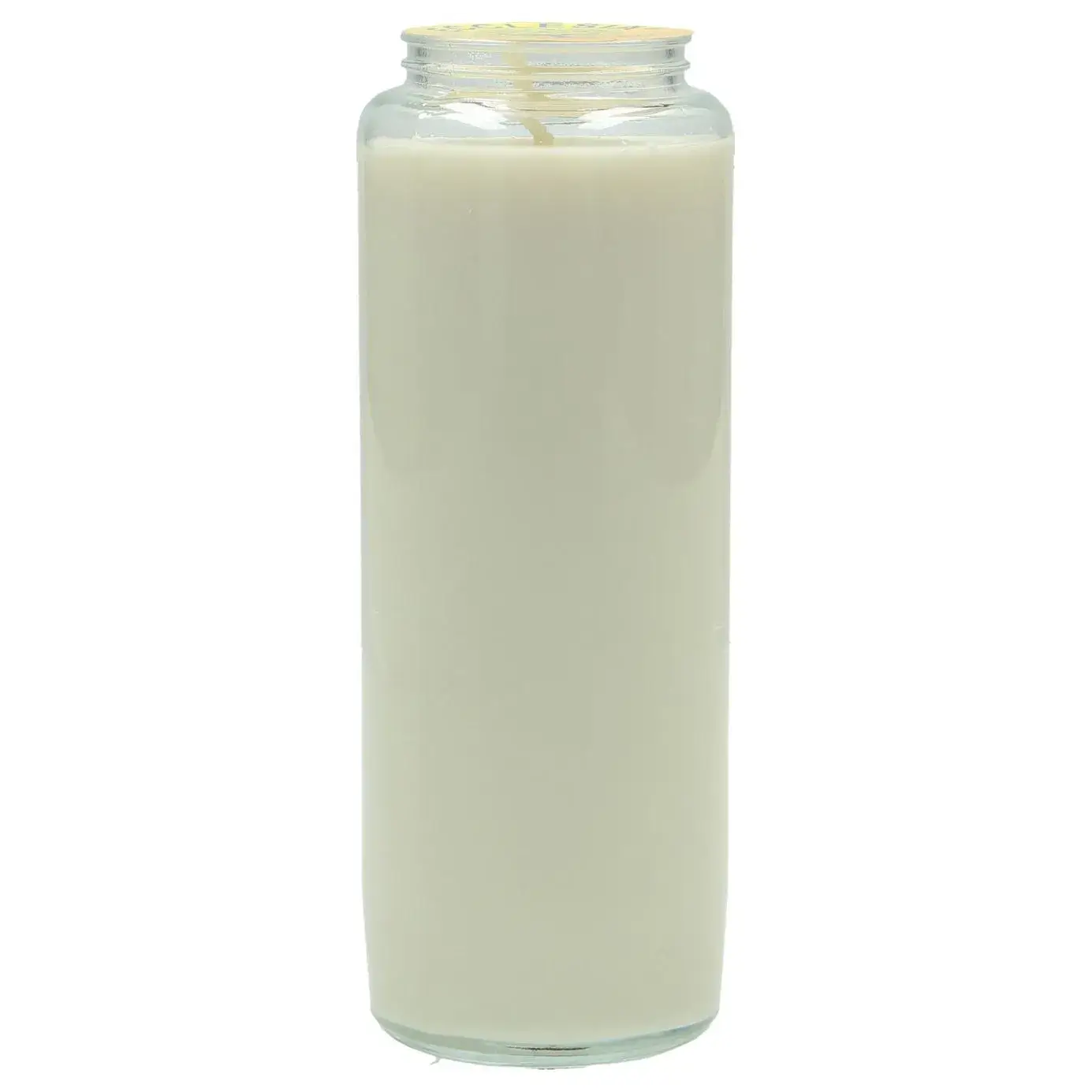Neuvaine en verre / blanc / sans effigie