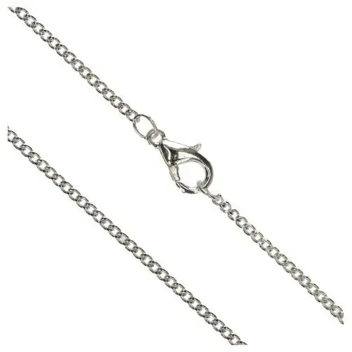 Ketting 50 cm + Karabijnhaak - Met. Verzilverd