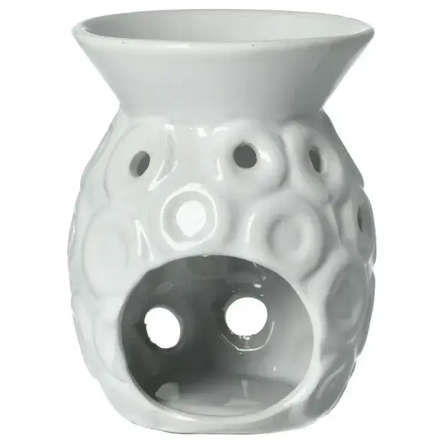 Brûle-huile H 12 cm - blanc