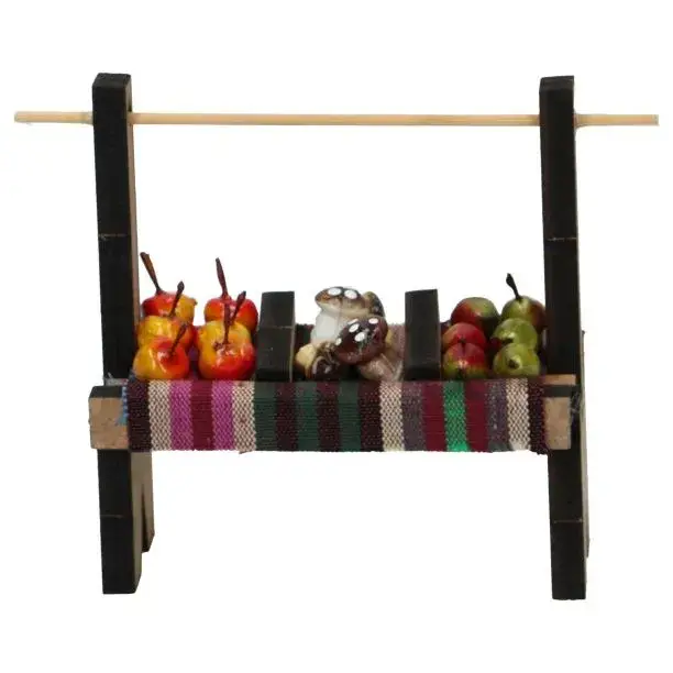 Kraam met fruiten (10x4x11 cm)