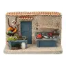 Décor pour santons de Provence La poissonnerie - 15x8x10 cm