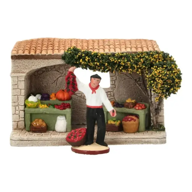 Décor pour santons de Provence Le Primeur - 16x8x10 cm