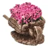 Décor pour santons de Provence Brouette avec rose 7x3x2 cm