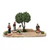 Décor pour santons de Provence Jeu de boules 27x14 cm