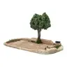 Décor pour santons de Provence Jeu de boules 27x14 cm