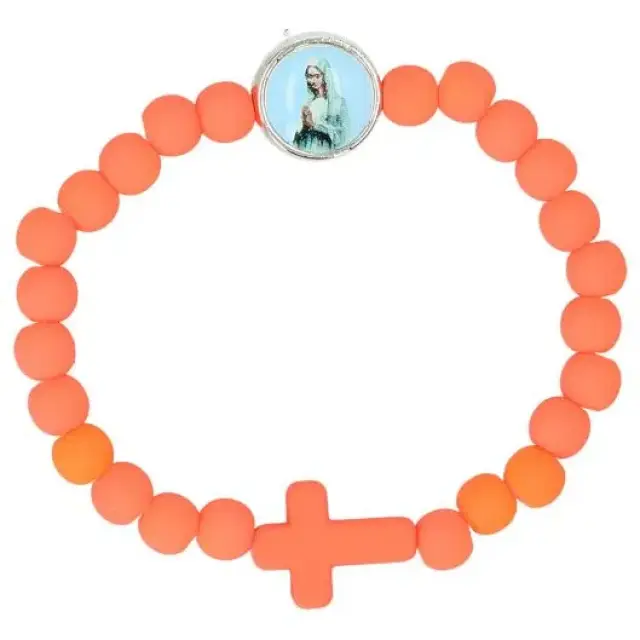 Bracelet sur élastique Vierge priante