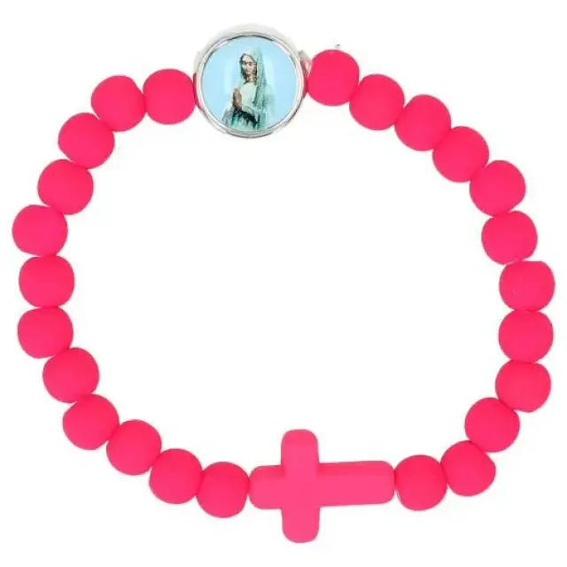 Bracelet sur élastique Vierge priante