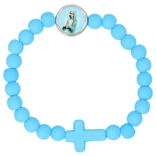 Bracelet sur élastique Vierge priante
