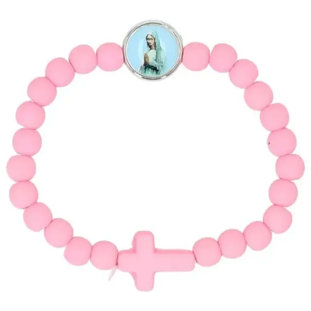 Bracelet sur élastique Vierge priante