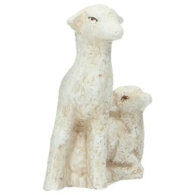 Brebis avec agneau - 11 cm - Blanc