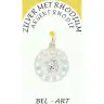 Médaille Argent Rhodié - Ange 20 mm