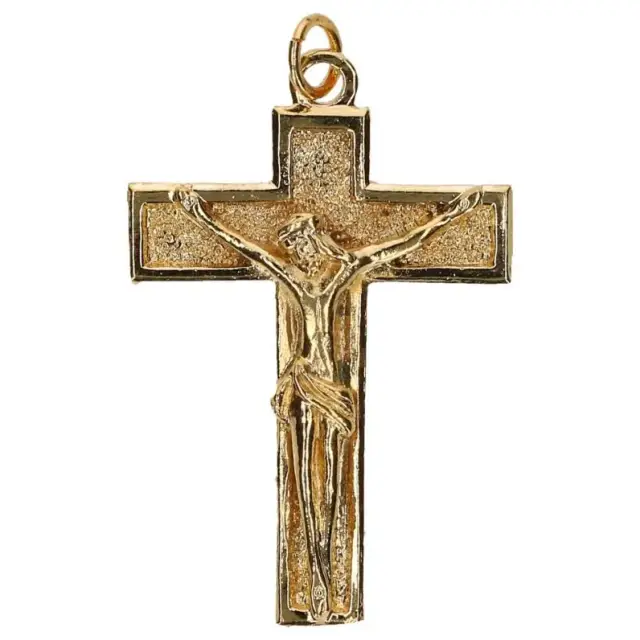 Cross golden metal 35 X 26 mm